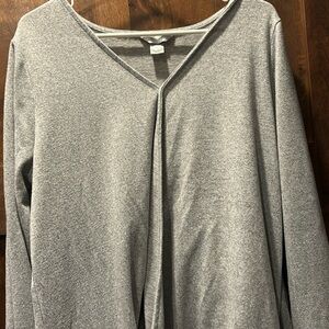 grey long sleeve